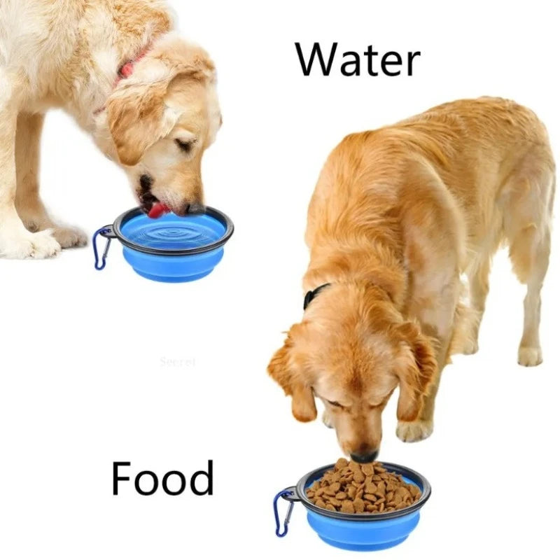 Travel-Friendly Collapsible Silicone Pet Bowl