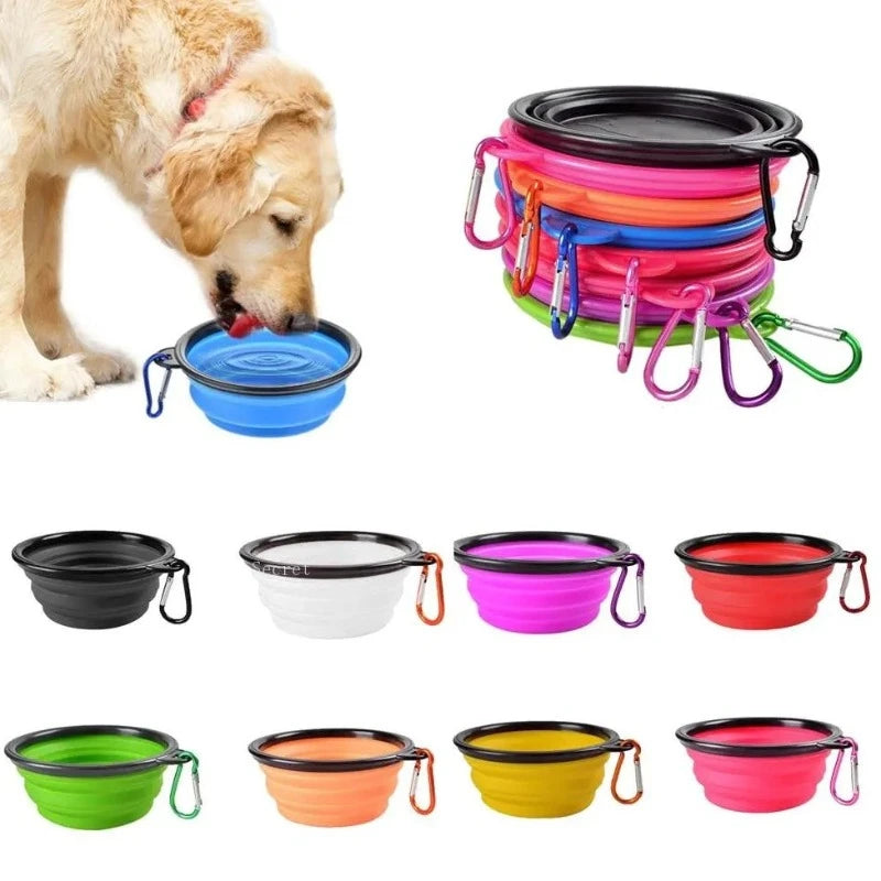 Travel-Friendly Collapsible Silicone Pet Bowl